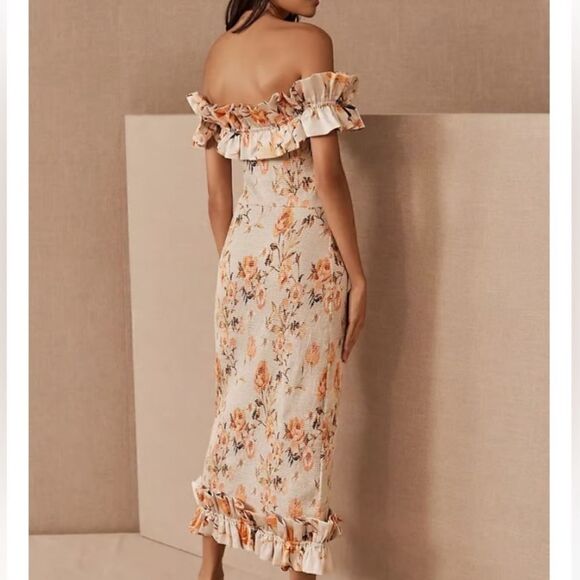 BHLDN The Lilac Dress in Cedar Rose Print/ size 4 - Picture 3 of 7